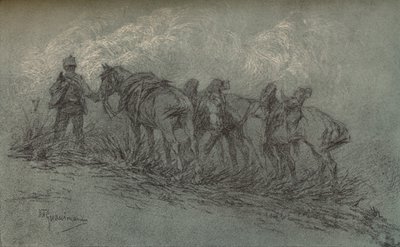 Křídová studie od Vittoria Guaccimanniho, c1900 od Vittorio Guaccimanni