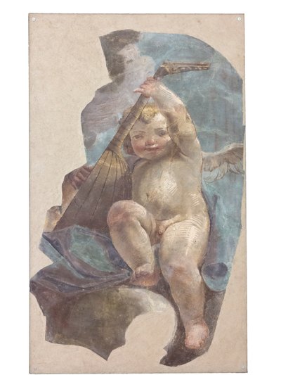 Fresky andělů, původně z kostela sv. Augustina od Vittorio Maria Bigari