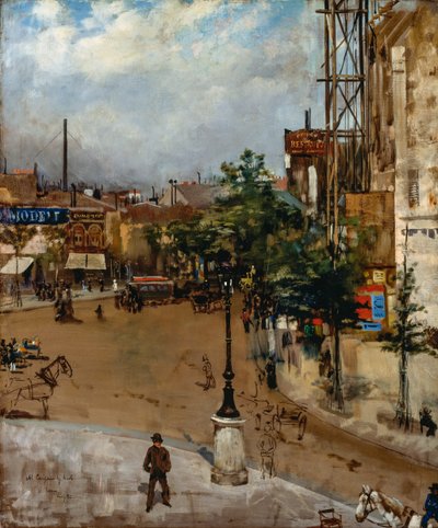 Pařížská ulice od Vittorio Matteo Corcos