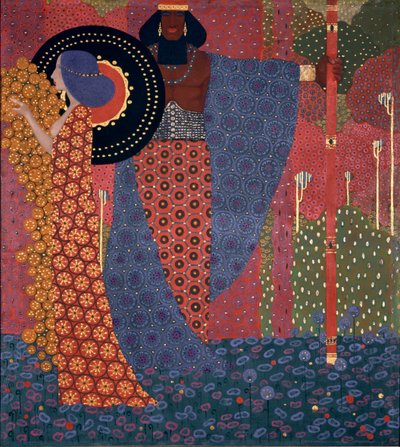 Princezna a bojovnice série Tisíc a jedna noc, 1914. od Vittorio Zecchin