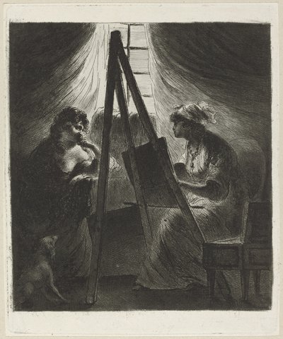 Žena malířka ve stojanu od Vivant Denon