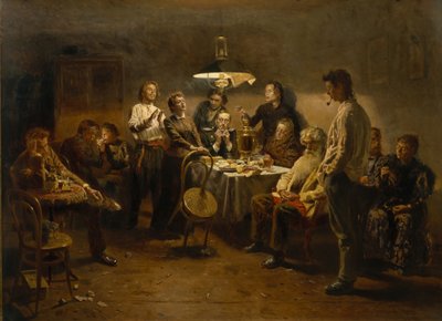 Společenský večer, 1875-1897 od Vladimir Egorovic Makovsky