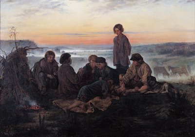 Bezhin Lea, 1869 od Vladimir Egorovic Makovsky