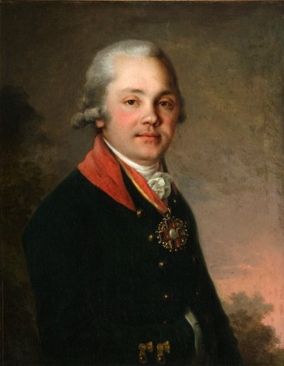 Portrét Alexandra Dmitrijeviče Arsenyeva, 1796-1797 od Vladimir Lukich Borovikovsky