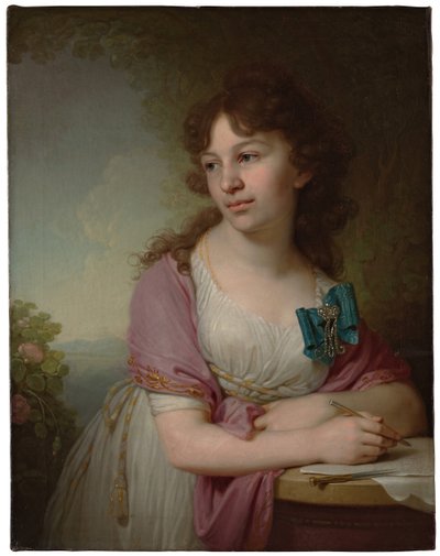 Portrét princezny Jekatěriny Alexejevny Dolgorukové 1781-1860, rozené hraběnky Vasiljevové, 1798 od Vladimir Lukich Borovikovsky