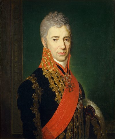 Portrét korunního jezdectva Sergeje Iljiče Muchanova 1762-1842 od Vladimir Lukich Borovikovsky