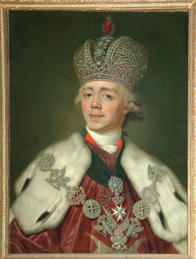 Portrét ruského císaře Pavla I. 1754-1801, 1799-1800 od Vladimir Lukich Borovikovsky