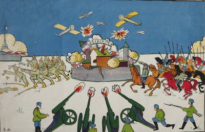 Ach, ty Němec!... Plakát, 1914 od Vladimir Mayakovsky