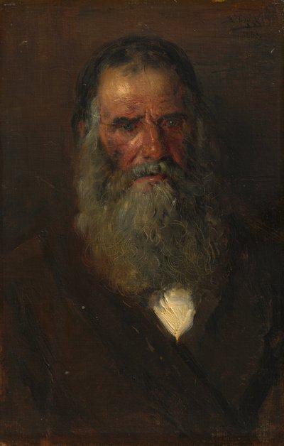 Studie hlavy starého muže od Vladimir Yegorovich Makovski