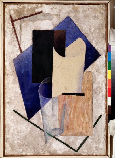 Nature morte (Zátiší), cca 1920 (olej na dřevě) od Vladislav Maximilianovich Strzheminsky