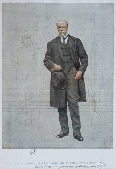 Thomas Garrigue Masaryk (1850-1937) od Vojtech Hynais