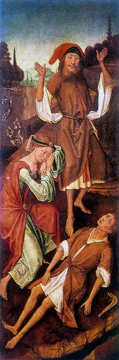 Adam a Eva pláčou nad tělem schopných, c1440-1495. od Vrancke van der Stockt