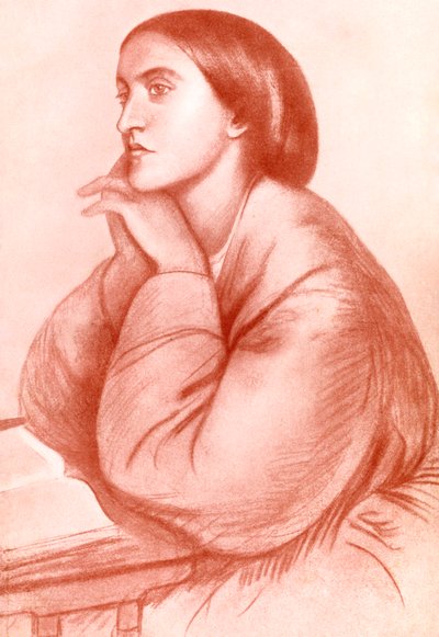Christina Georgina Rossetti, anglický básník, 1912. od WA Mansell