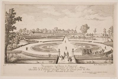 Pohled z pohledu Chateau de Bregentved od W.A. Müller