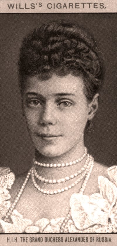 H.I.H Velkokněžna Alexandra Ruska, 1908. od WD and HO Wills