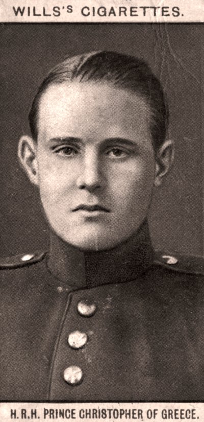 H.R.H princ Christopher Řecký, 1908. od WD and HO Wills
