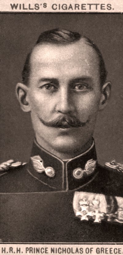 H.R.H princ Nicholas Řecký, 1908. od WD and HO Wills