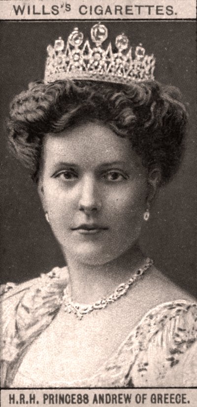 H.R.H princezna Andrew Řecká, 1908. od WD and HO Wills