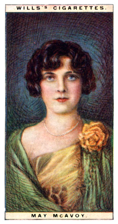 May McAvoy 1899-1984, americká herečka, 1928. od WD and HO Wills