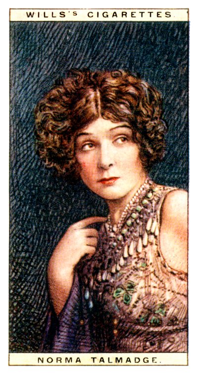 Norma Talmadge 1893-1957, americká herečka, 1928. od WD and HO Wills