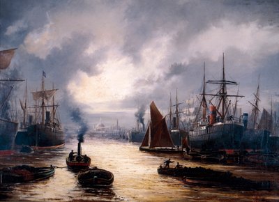 The Pool of London, 1892 od WJ Baker