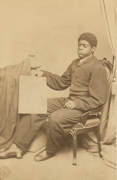 Carte-de-visite Thomase Wigginse, také známého jako Blind Tom, ca. 1870. od WL Germon