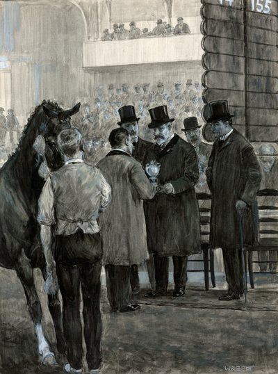 Král Edward VII na Hackney Horse Show předávání poháru od W.R.S. Stott