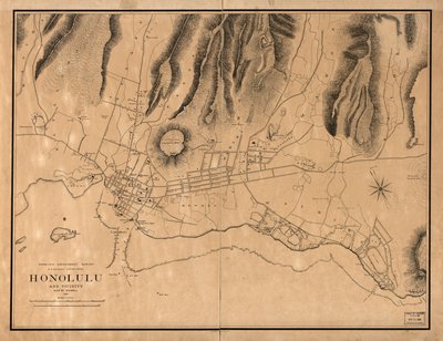 Honolulu a okolí od W. A.; Alexander Wall