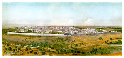 Panorama Jeruzaléma, c1870. od W. Dickens