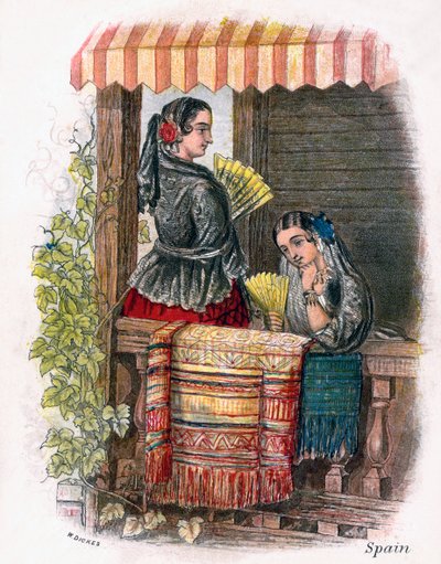 Španělská dívka, 1809. od W. Dickes