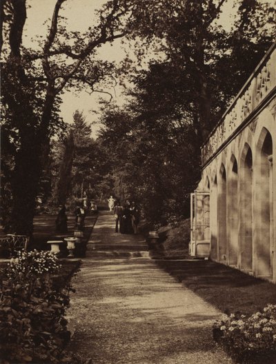 Oranžérie a květinová zahrada v Singleton, Glamorganshire od W. Graham Vivian