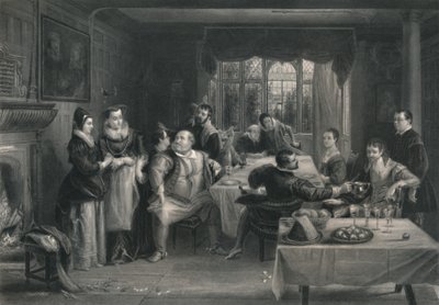 Falstaff a jeho přátelé Veselé paničky z Windsoru, c1870 od W. Greatbatch