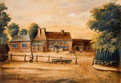 Waggon and Horses Inn, Handsworth, 19. století. od W. Green