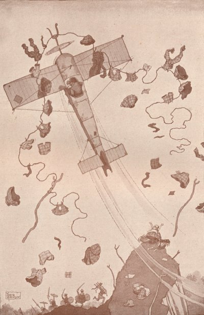 Více zločinu ve vzduchu, c1918 1919 od William Heath Robinson