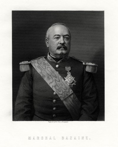 Achille Francois Bazaine, maršál Francie, 19. století. od W. Holl
