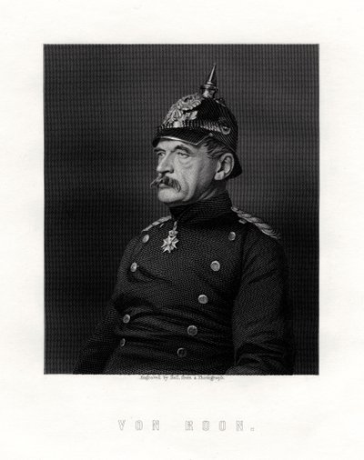 Albrecht Theodor Graf Emil von Roon, pruský voják a politik, 19. století. od W. Holl