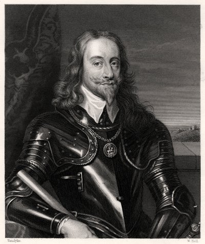 Karel I., král Velké Británie a Irska, 19. století. od W. Holl