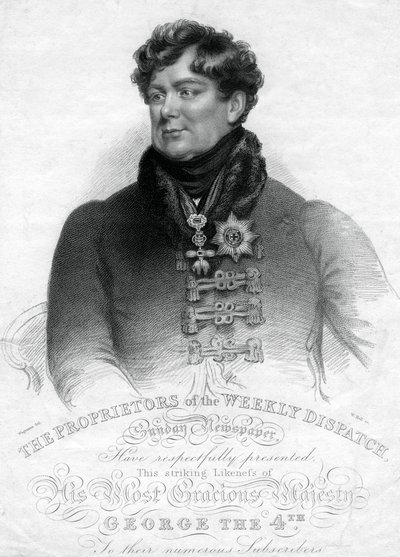 Jiří IV., král Spojeného království a Hannoveru, 19. století. od W. Holl