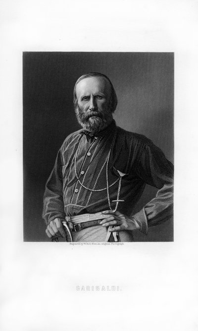 Giuseppe Garibaldi , italský vlastenec a voják Risorgimento, 1893. od W. Holl