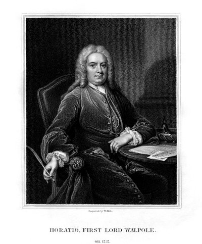 Horatio Walpole, 1. baron Walpole z Woltertonu, anglický diplomat a politik, 1831. od W. Holl