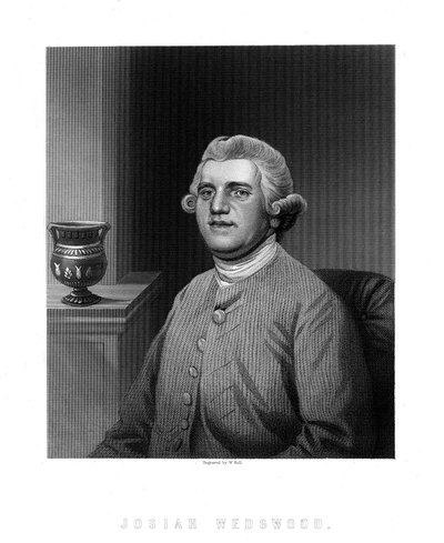 Josiah Wedgwood , anglický průmyslník a hrnčíř od W. Holl