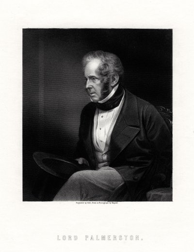 Lord Palmerston, britský premiér, 19. století. od W. Holl