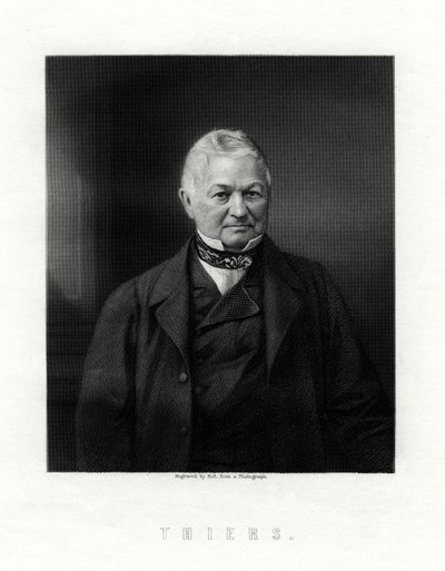 Louis Adolphe Thiers, francouzský státník a historik, 19. století. od W. Holl