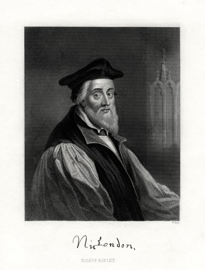 Nicholas Ridley, zemřel 16. října 1555, anglický duchovní, 19. stol. od W. Holl