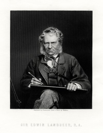 Sir Edwin Henry Landseer 1802-1873, britský malíř, 19. století od W. Holl