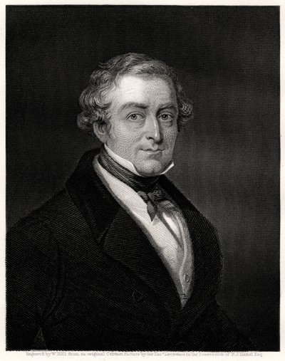 Sir Robert Peel, britský premiér, 19. století od W. Holl