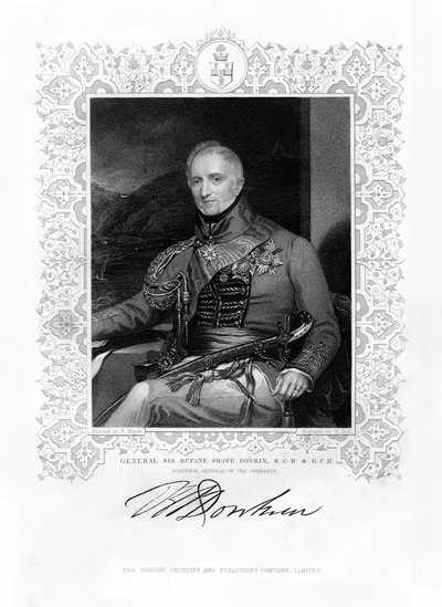 Sir Rufane Shaw Donkin, britský voják, 19. století. od W. Holl