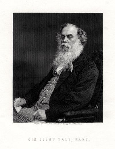 Sir Titus Salt, britský výrobce a mecenáš, 19. století. od W. Holl