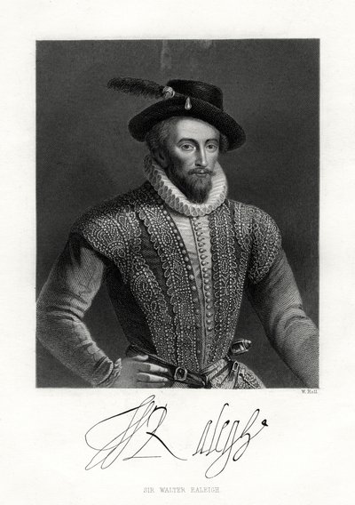 Sir Walter Raleigh, 19. století od W. Holl