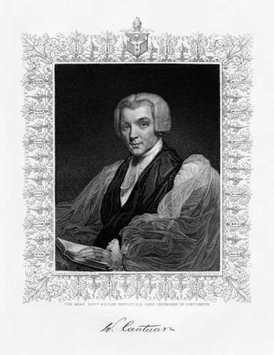 William Howley, arcibiskup z Canterbury, 19. století. od W. Holl